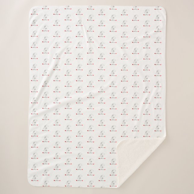 Luxury Faux Fur Sherpa Blanket Sherpadecke (Vorderseite)