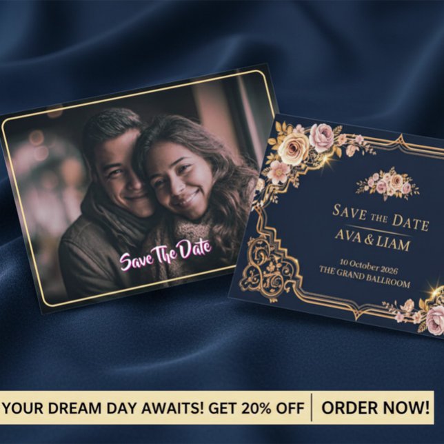 Luxury Floral Save The Date (Save The Date Luxary)