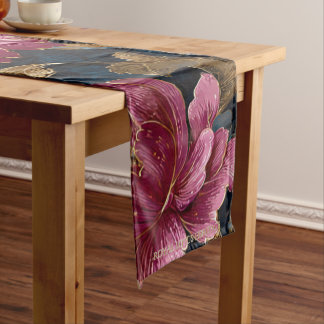 Luxury Floral Vintage Royal Kurzer Tischläufer