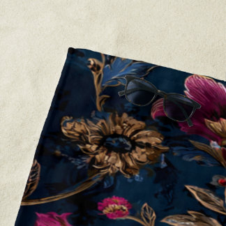 Luxury Floral Vintage Royal Strandtuch