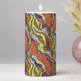 Luxury Fluid Marble Pattern Design 1 Stumpenkerze