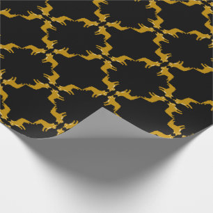 Luxury French Bulldog grafisches Muster Geschenkpapier