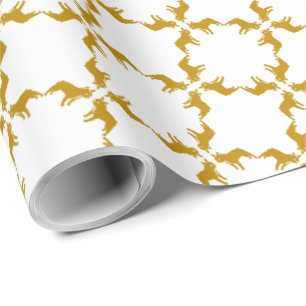 Luxury French Bulldog grafisches Muster Geschenkpapier