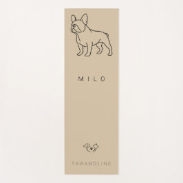 Luxury French Bulldog Yoga Mat | Custom Pet Name Yogamatte