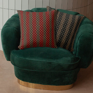 Luxury Geometric Gold Punkt Farbige Streifen Kissen