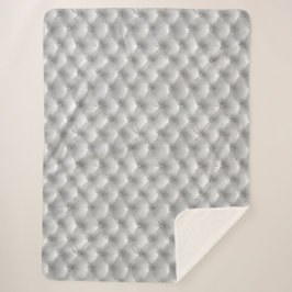 Luxury Glam Soft Gray Imitats Velvet Sherpadecke