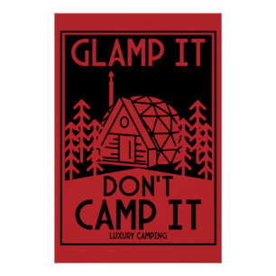 Luxury Glamping Poster