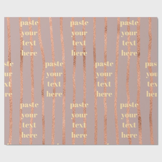 Luxury glitter stripes geschenkpapier (Flach)