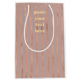 Luxury glitter stripes mittlere geschenktüte