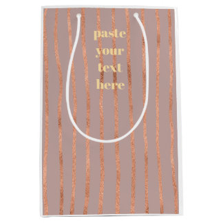 Luxury glitter stripes mittlere geschenktüte