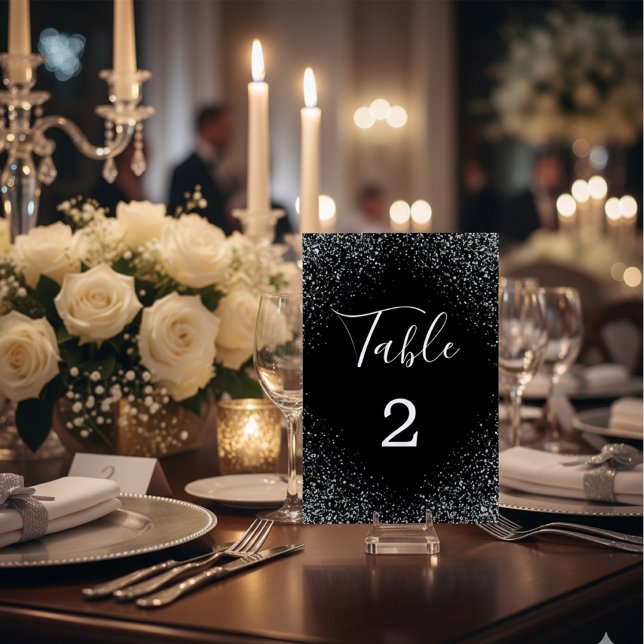 Luxury Glitters and Sparkles Wedding Table Number Tischnummer (Von Creator hochgeladen)