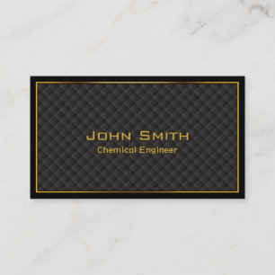 Luxury Gold Border Chemical Engineer Business Card Visitenkarte