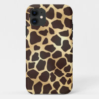 Luxury Gold Brown Giraffe Tierdruckmuster
