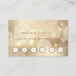 Luxury Gold Buche Wellness-Massage Yoga Visitenkarte