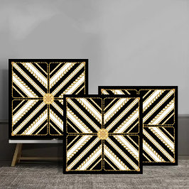 Luxury Gold Chain and Pearl Elegant Baroque design Fliese