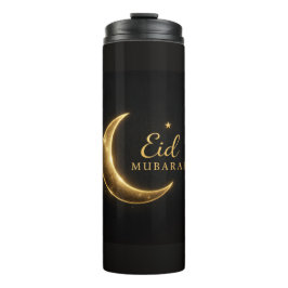 Luxury Gold Crescent Eid Mubarak Bottle Modern Isl Thermosbecher