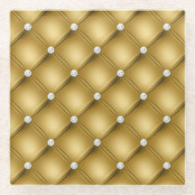 Luxury Gold Diamond gepolstertes Muster