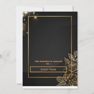 Luxury Gold Editable Modern Wedding Invitation Einladung