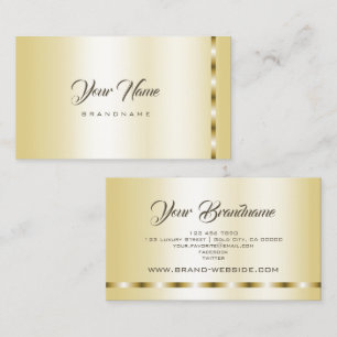 Luxury Gold Effect Template Beruflich Marketing Visitenkarte
