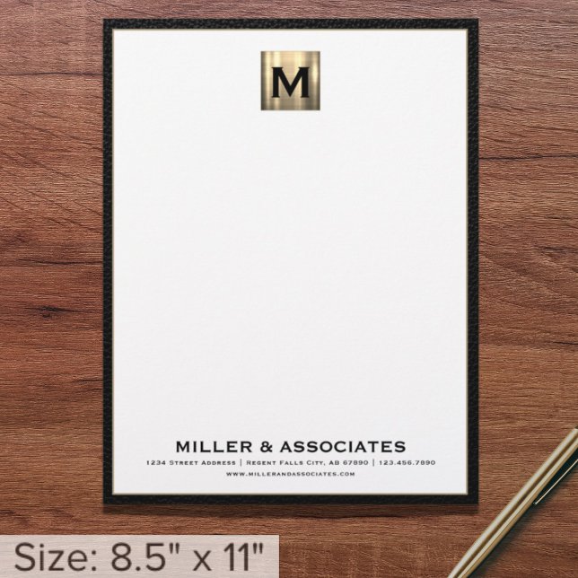 Luxury Gold Erstklassige Business Letterhead Briefbogen (Von Creator hochgeladen)