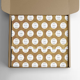 Luxury Gold Foil Business Logo-Verpackung Markenbe Seidenpapier