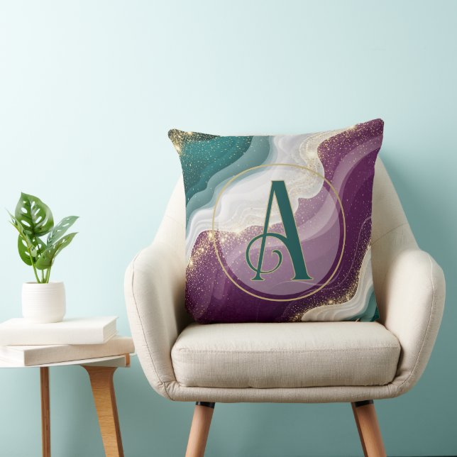 Luxury Gold Glitter Marble Pattern Kissen (Stuhl )