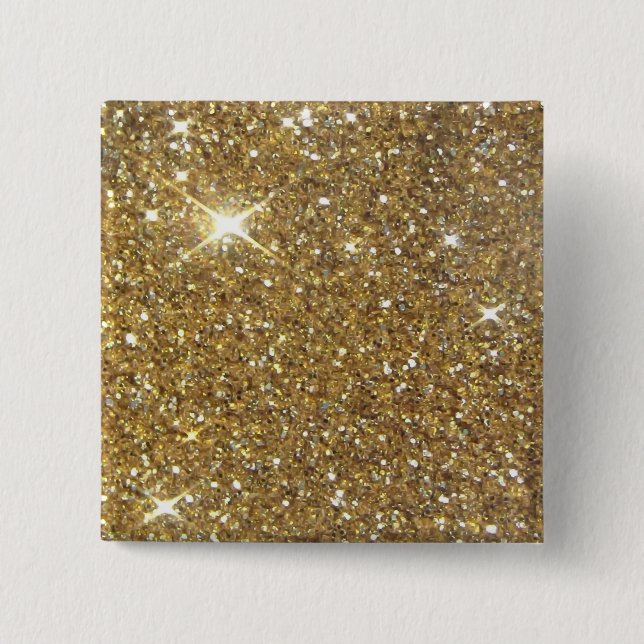Luxury Gold Glitzer - Druckbild Button (Vorderseite)
