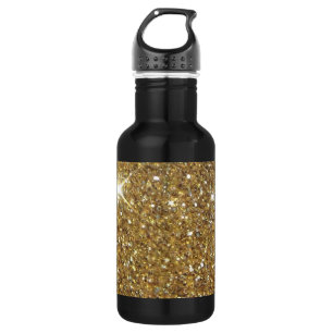 Luxury Gold Glitzer - Druckbild Trinkflasche