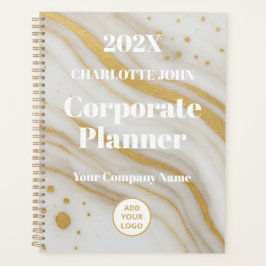 Luxury Gold Marble Corporate 2026 Planer