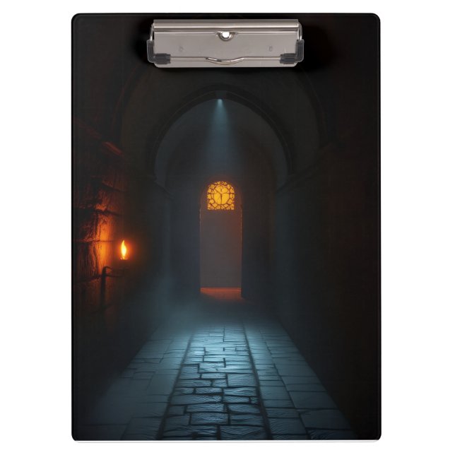 Luxury Gothic Castle Halloween Clipboard Klemmbrett (Vorderseite)