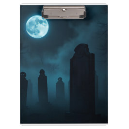 Luxury Gothic Graveyard Halloween Clipboard Klemmbrett