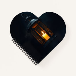 Luxury Gothic Lantern Halloween Spiral Notebook Notizbuch