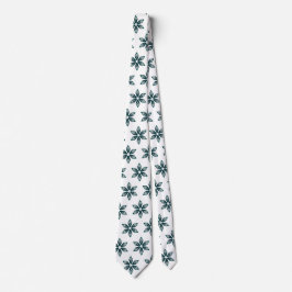 Luxury Green Botanical Geometric Pattern Elegant Krawatte