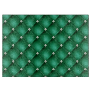 Luxury Green Diamond Tufvtern Muster Schneidebrett