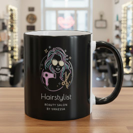 Luxury Hairstylist Beauty Salon Modern Black Tasse