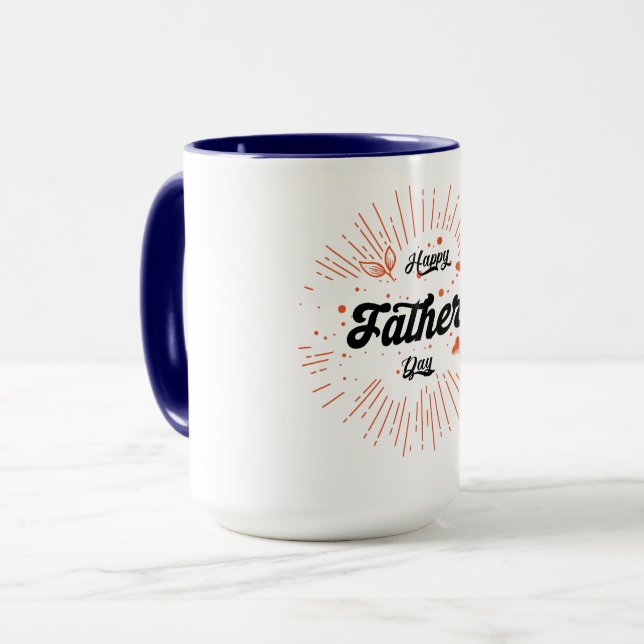 Luxury Happy Father’s Day Gift Elegant Dad Port Tasse (Vorderseite Links)