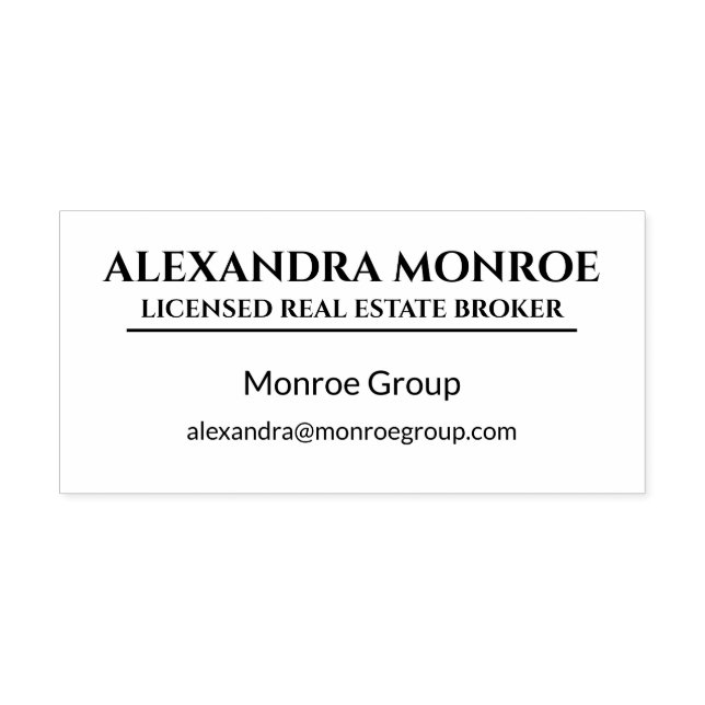 Luxury Heritage Real Estate Rubber Stamp  Permastempel (Design)