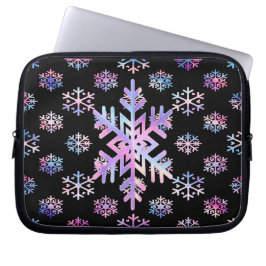 Luxury Holographic Snowflake Christmas Collection Laptopschutzhülle