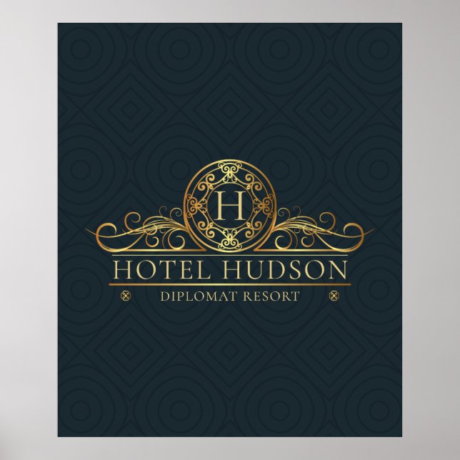 Luxury Hotel Branding Poster (Vorne)