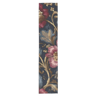 Luxury Indian Floral Vintage Royal Kurzer Tischläufer