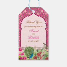 Luxury Indian Wedding Gift Tags, Danke, Tag Geschenkanhänger