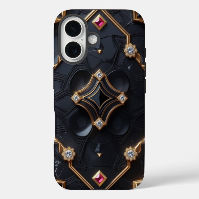 Luxury Jeweled Diamond iPhone Case (Rückseite)