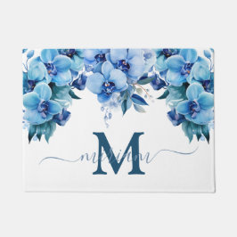 Luxury Kitchen Floor Mat: Blue Orchids Blume Fußmatte