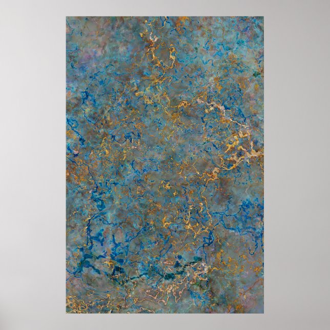 Luxury Lapis Lazuli Marble Poster (Vorne)
