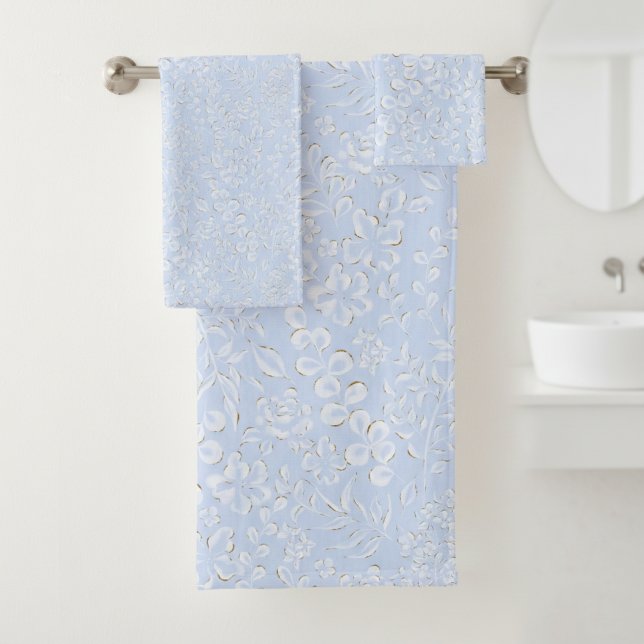  Luxury Light Blue Towel – Modern Elegance Badhandtuch Set (Von Creator hochgeladen)