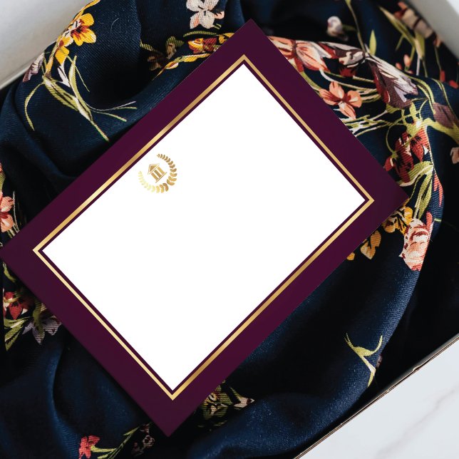 Luxury Magenta Legal Beruflich Business Mitteilungskarte (Von Creator hochgeladen)