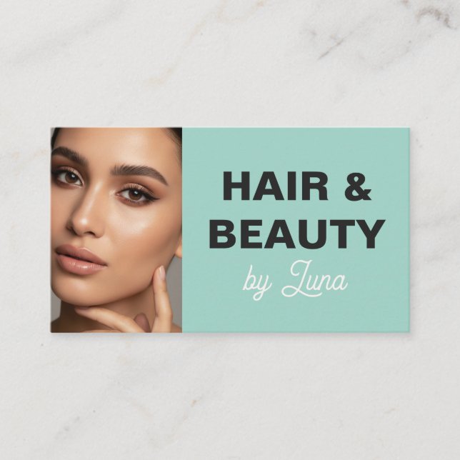 Luxury Makeup Artist Business Card for Beauty Visitenkarte (Vorderseite)