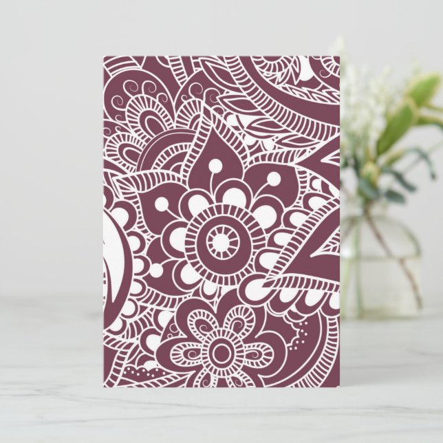 Luxury Mandala 44 Dankeskarte (Stehend Vorderseite)