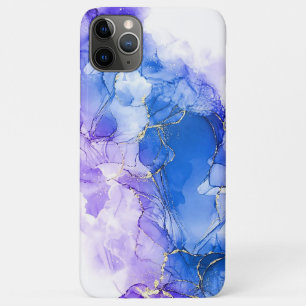 Luxury Marble Blue Silver Glitzer Case-Mate iPhone Hülle