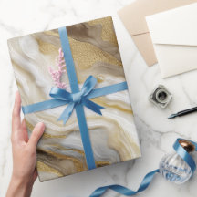 Luxury Marble Gold White Harmony Abstract Pattern